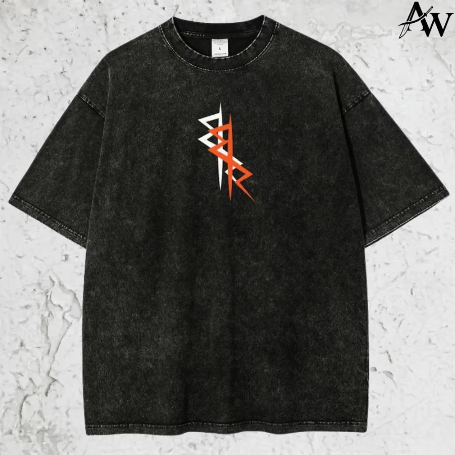 Vintage Washed Shirt, Cyber Metal Phantom, Game Merch Oversized Heavy Cotton Shirt Streetwear Graphic – Detail 4