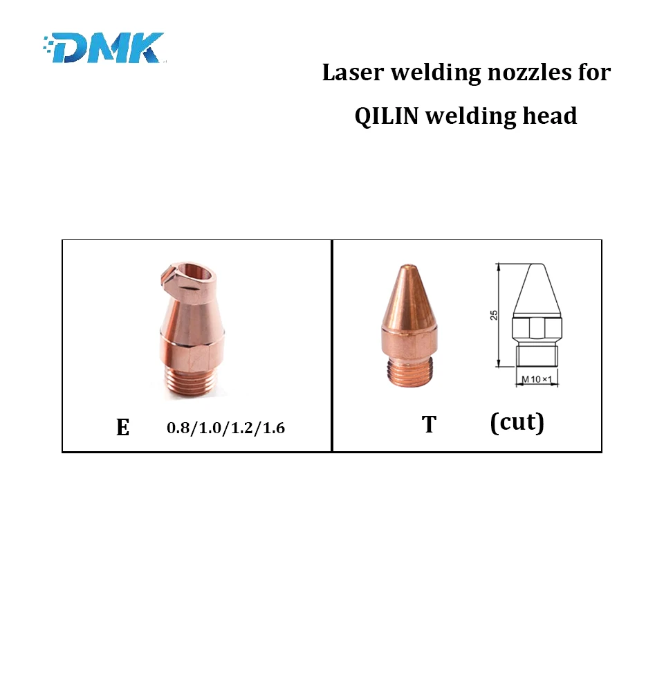 Imagem -03 - Bocal de Solda a Laser Dmk Qilin Diâmetro da Linha M10 11.8 mm para Máquina de Solda Manual a Laser