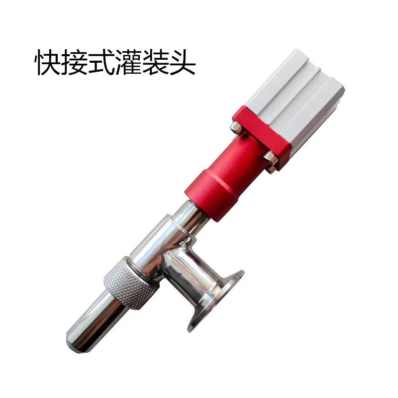 304 Stainless Steel Anti Drip Filling Head Nozzle Assembly Pneumatic Liquid Filling Machine Replacement Spare Parts