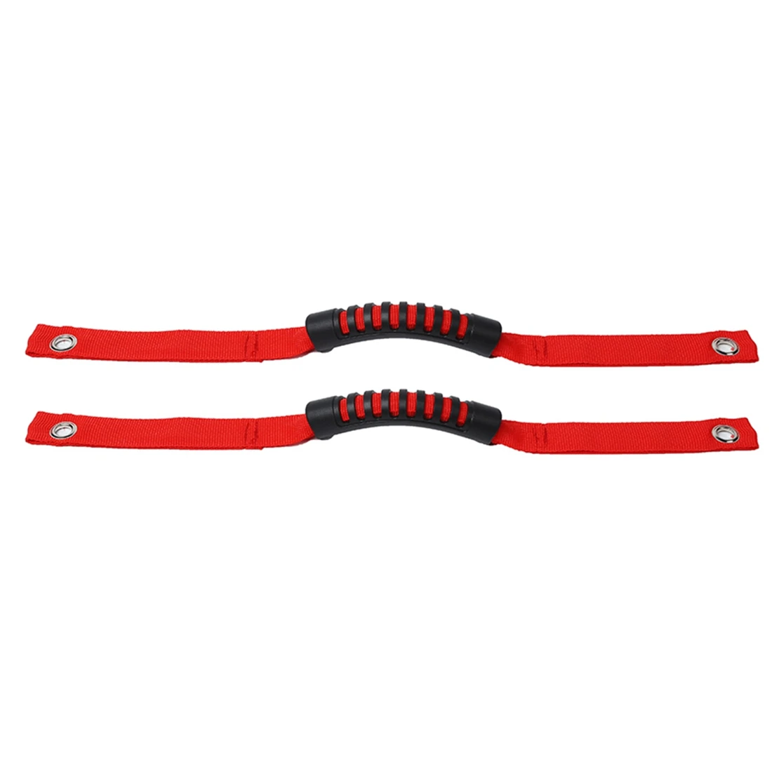 Roll Bar Grab Handles for Ford Bronco 2021 2022 Accessories Paracord Grip Handle, with Anti-Slip Design (Red)