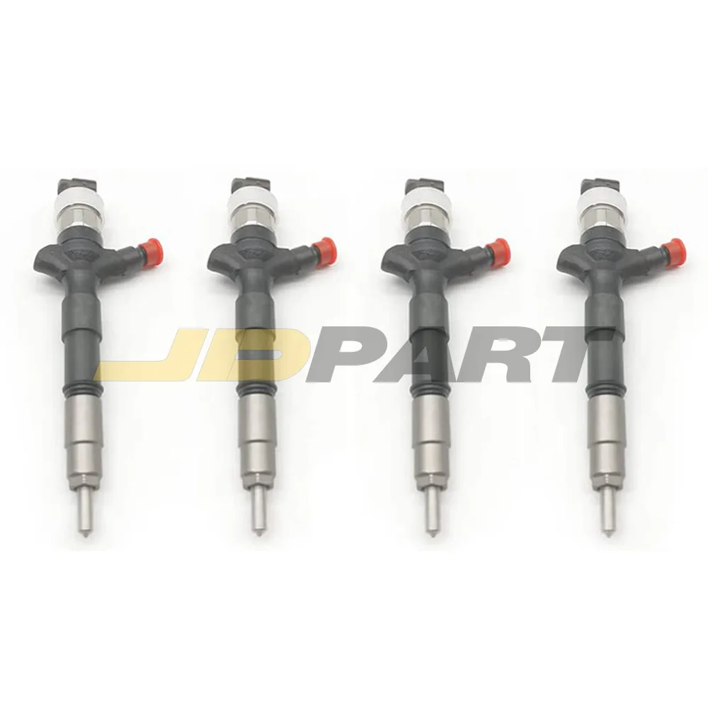 23670-0L050 4pcs Fuel Injectors For Denso Toyota Hilux Hiace KUN26 D4D 1KD-FTV