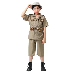 Children's Jungle Explorer Wildlife Ranger Professional Cos  Party Performance Costume