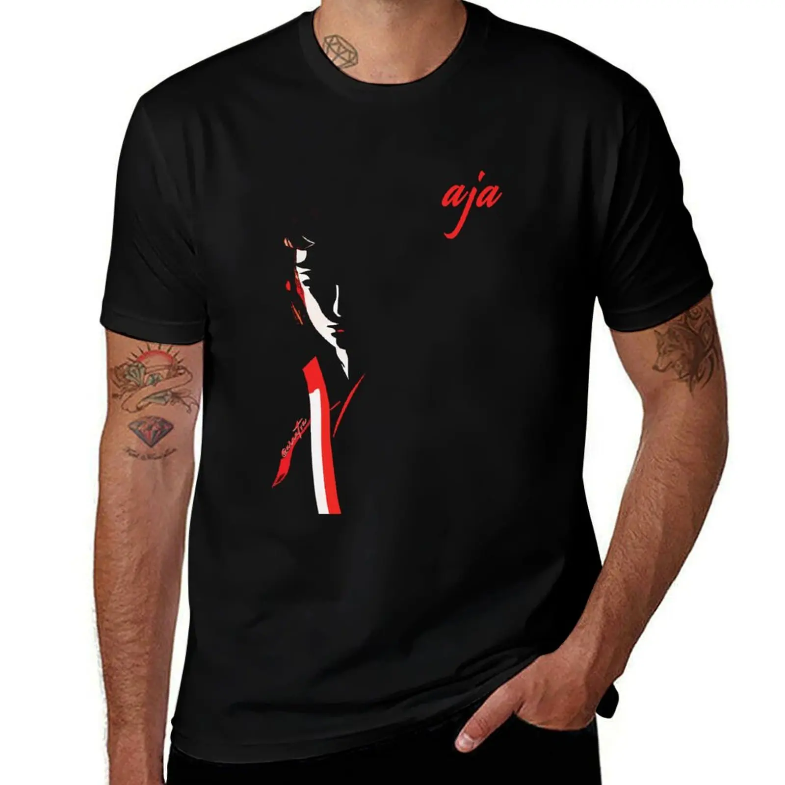 

Aja, Steely Dan inspired T-Shirt anime figures Louboutins korean fashion Short sleeve tee sweat shirts, men