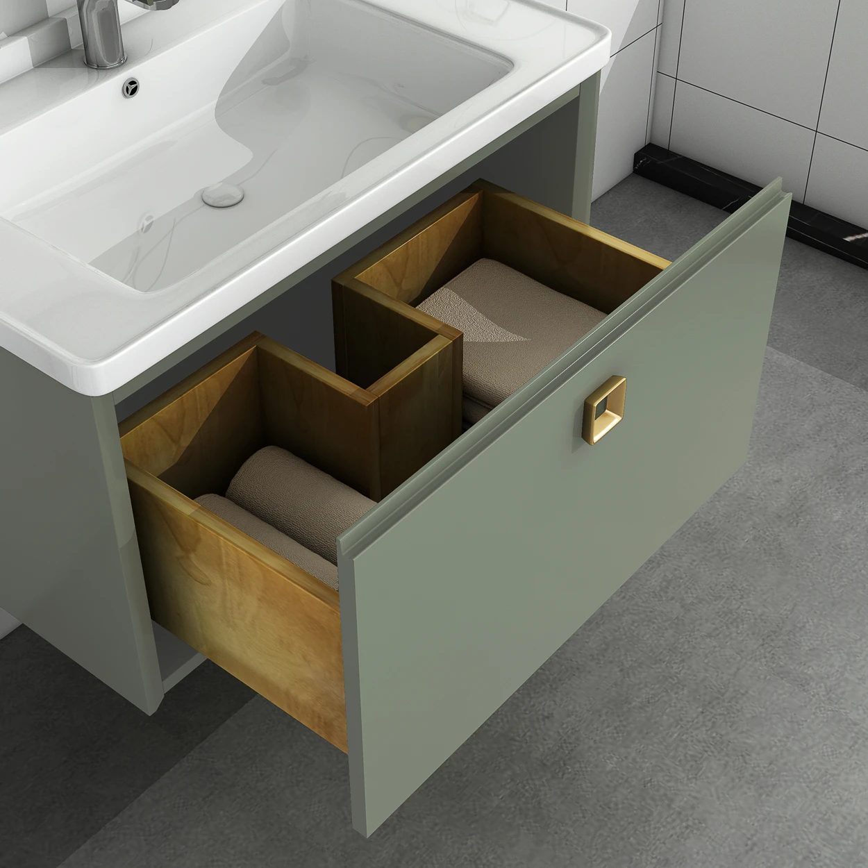 Vanities Bathroom Cabinet Factory Bathroom Vanity Floor Mounted Modern Luxury Modern Fatong Foshan Unique Solid Surface 3 Years