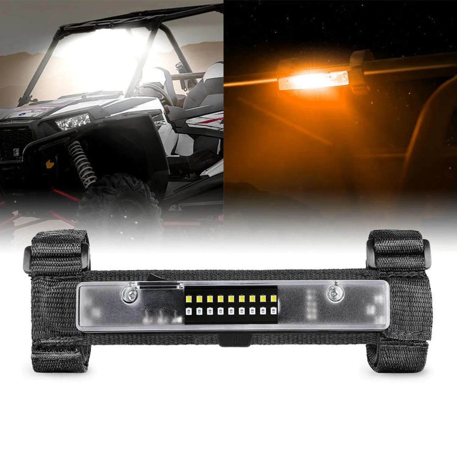 

Universal Interior Light Lighting Roll Bar Mount 18 LED Dome Cabin Cage Lamp For Jeep Wrangler JK 2007-2018 For Polaris RZR RV