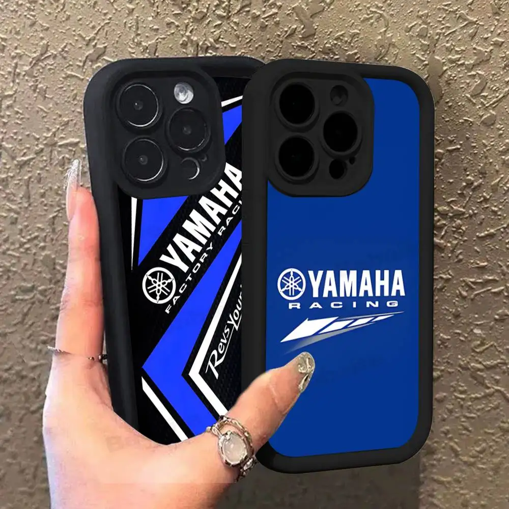 Motorcycle Y-YamAha-ES Phone Case For iPhone 17 16 15 13 11 12 14 Pro Max Plus Silicone Cover Shell