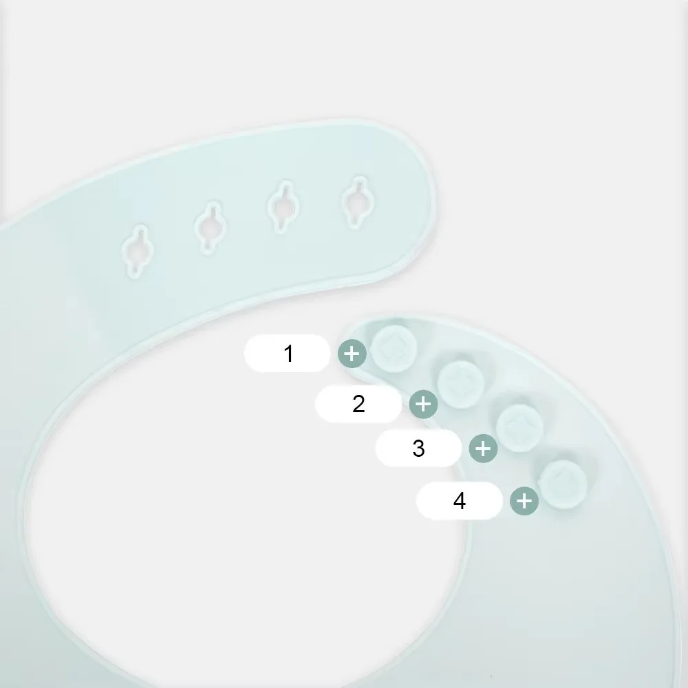 

Cute Soft Silicone Waterproof Bibs Adjustable Cartoon Printed Bibs Feeding Food Catcher