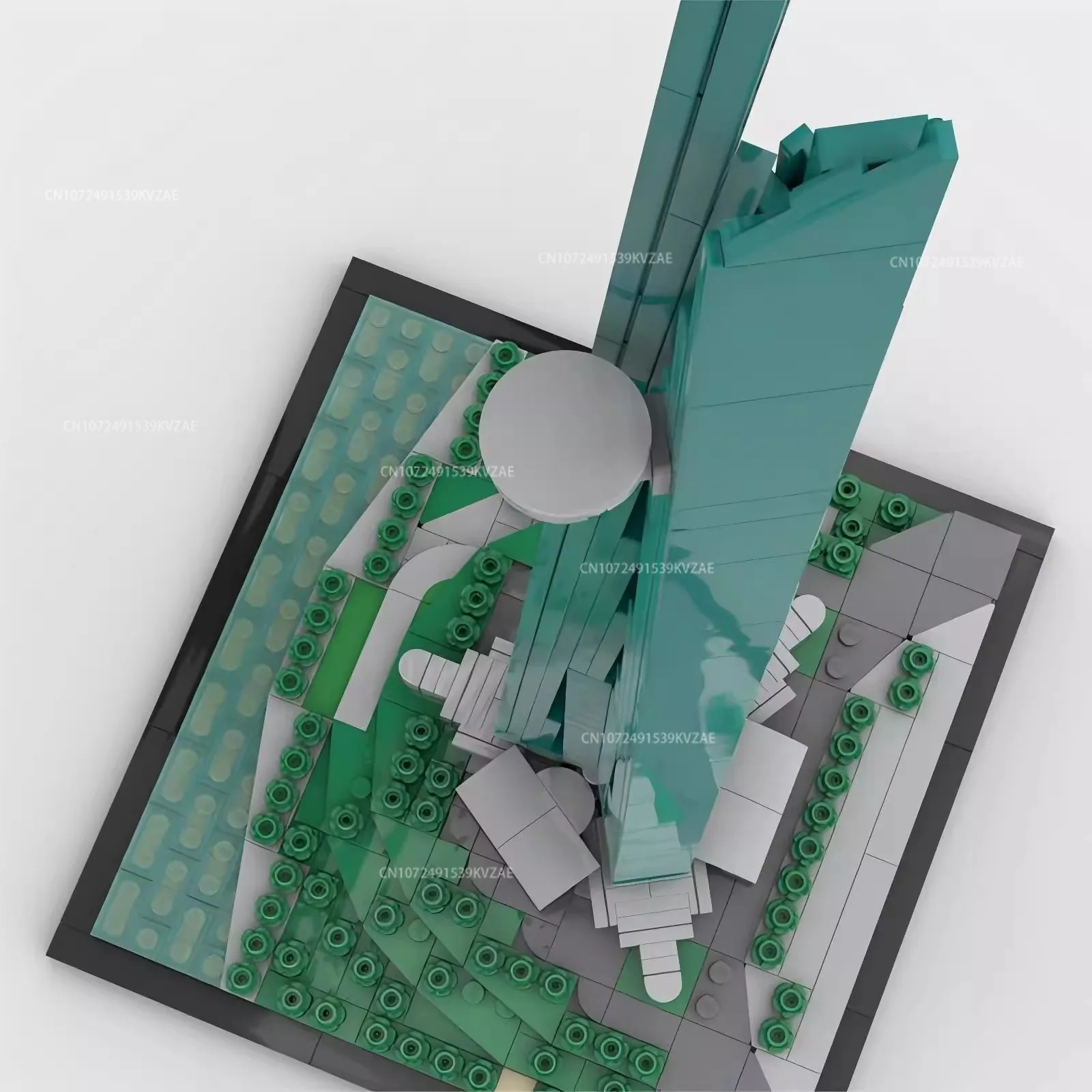 MOC 都市建築スカイラインクアラルーム、ジェッダタワー、ソウルの有名なビルディングブロックストリートビューモデルおもちゃクリスマスギフト