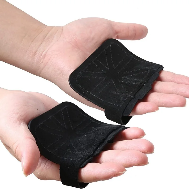 Leather Hand Grips Lifting Palm Pads Glove Protector Great for Gymnastics Pull Up Weightlifting Cross Training Gym Workout