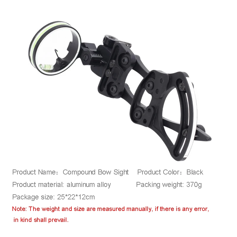 TP9510 Archery Compound Bow 1 Pin Sight Micro-adjust Arrows for bow Hunting Compound Bow Sights Archery Accessories