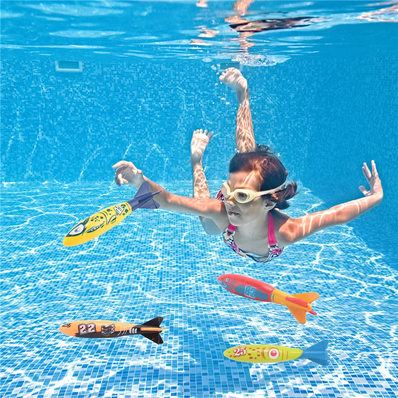 B49B-8 قطع حلقات غوص لحمام السباحة تحت الماء، مجموعة هدايا طقطقات الطوربيد للأطفال. تدريب الغوص لـ Le #5