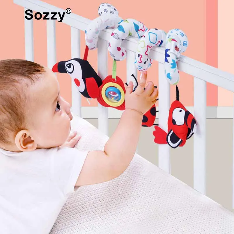 

Newborn Baby Bird Bed Revolve Around Decorative Pendant Cute DIY Stroller Hanging Bed Hanging Plush Doll Wind Chime Baby Toys