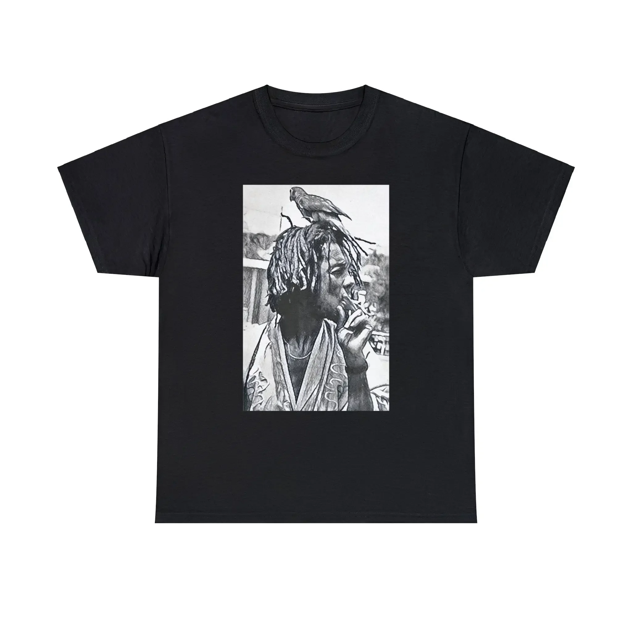 

Peter Tosh Print Crew Heavy Cotton Reggae T Shirt
