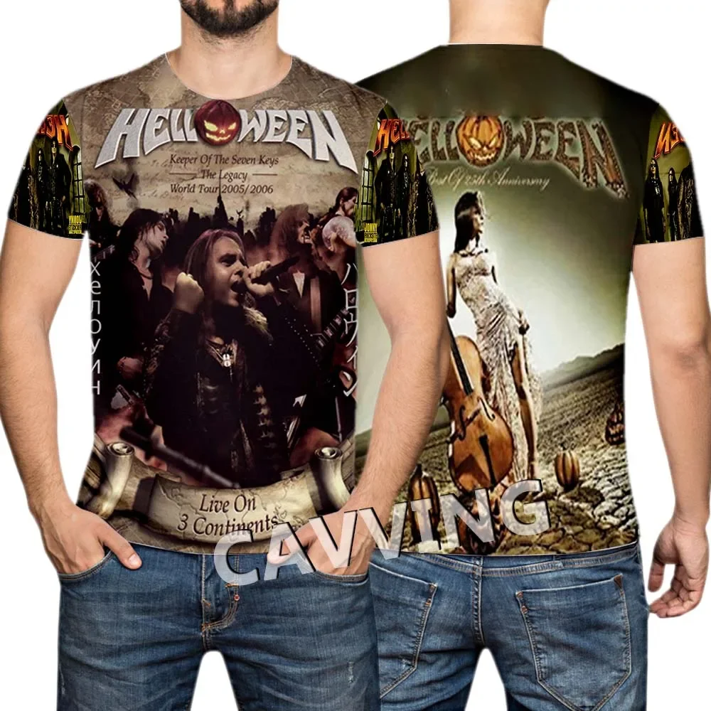 جديد أزياء النساء/الرجال 3D طباعة Helloween الفرقة عارضة تي شيرت الهيب هوب بلايز Harajuku أنماط قمم الملابس