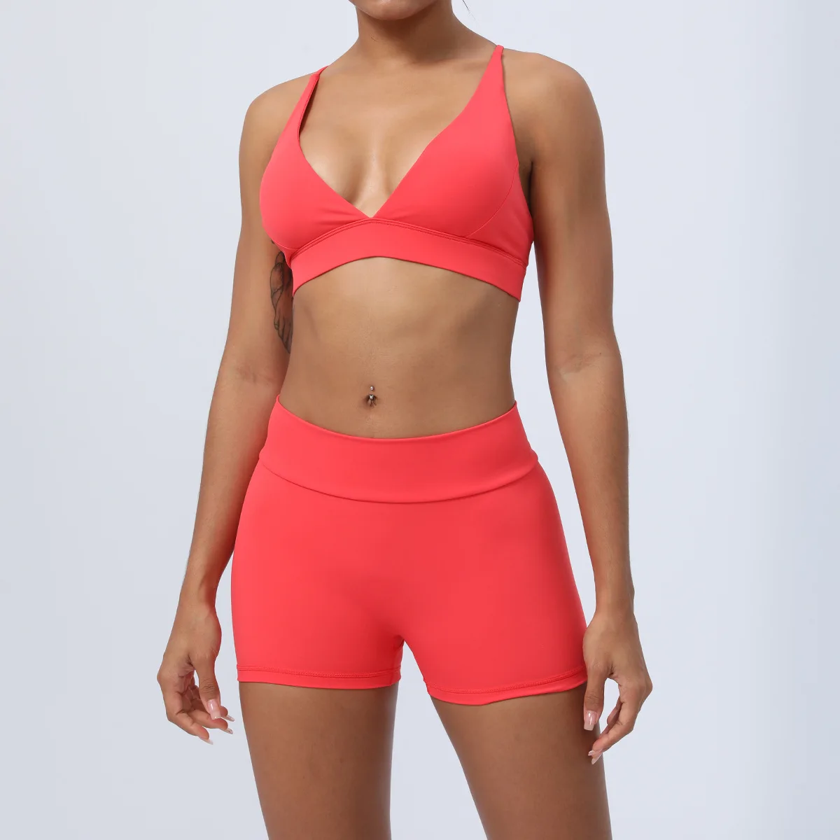 

Sport Suit 2PCS Women Yoga Set Gym Set Sexy Bra Seamless Sports Shorts Workout Running Clothing Gym Wear Athletic Sports Wear