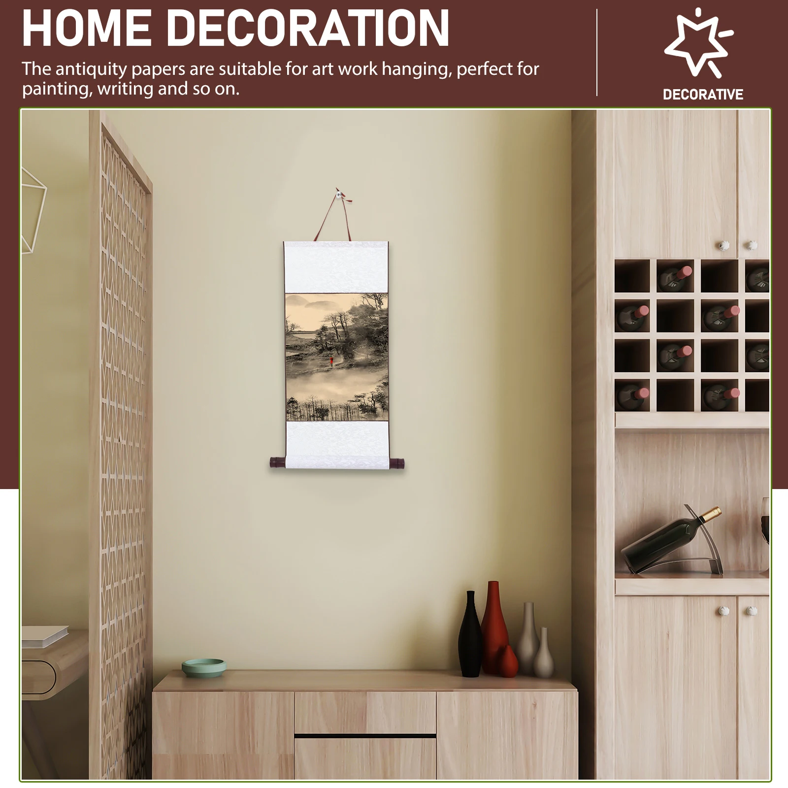 

1pc Blank Hanging Scroll Paper For Calligraphy Art Painting Chinese Xuan Drawing Diy Mounting Scroll Supply