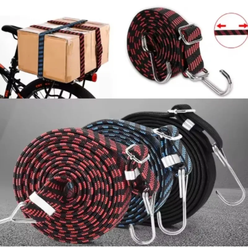 

Motorcycle Elastics Rubber Luggage Rope Cord Hooks Bikes Rope Tie Auto Luggage Roof Rack Strap Fixed Band Hook Car Accessories