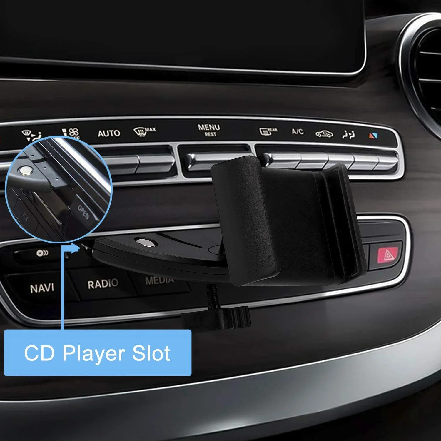 CD Slot Car Phone Holder Universal CD Phone Holder Rotation Adjustable Phone Holder  Mount for iPhone 15 14 13 12 Samsung Xiaomi