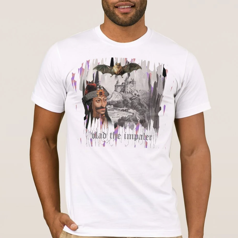 Vlad The Impaler. Novel Bat Castle Dracula T Shirt. Short Sleeve 100% Cotton Casual T-shirts Loose Top Size S-3XL