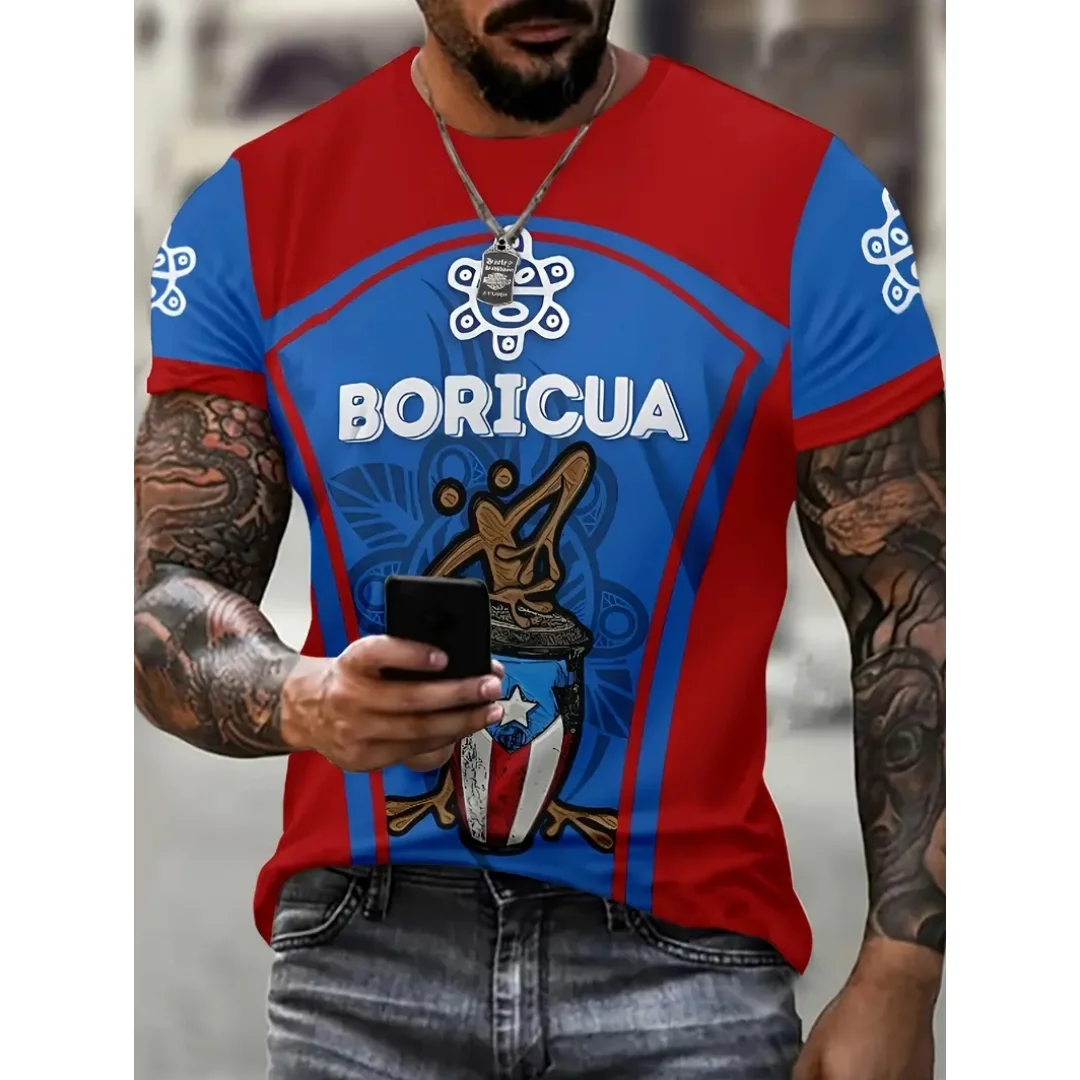 

Retro Chile Men's T-Shirt Summer Fashion National Chile Flag 3d Print Men Clothing Brand T Shirt For Men Street Casual Tops Tee