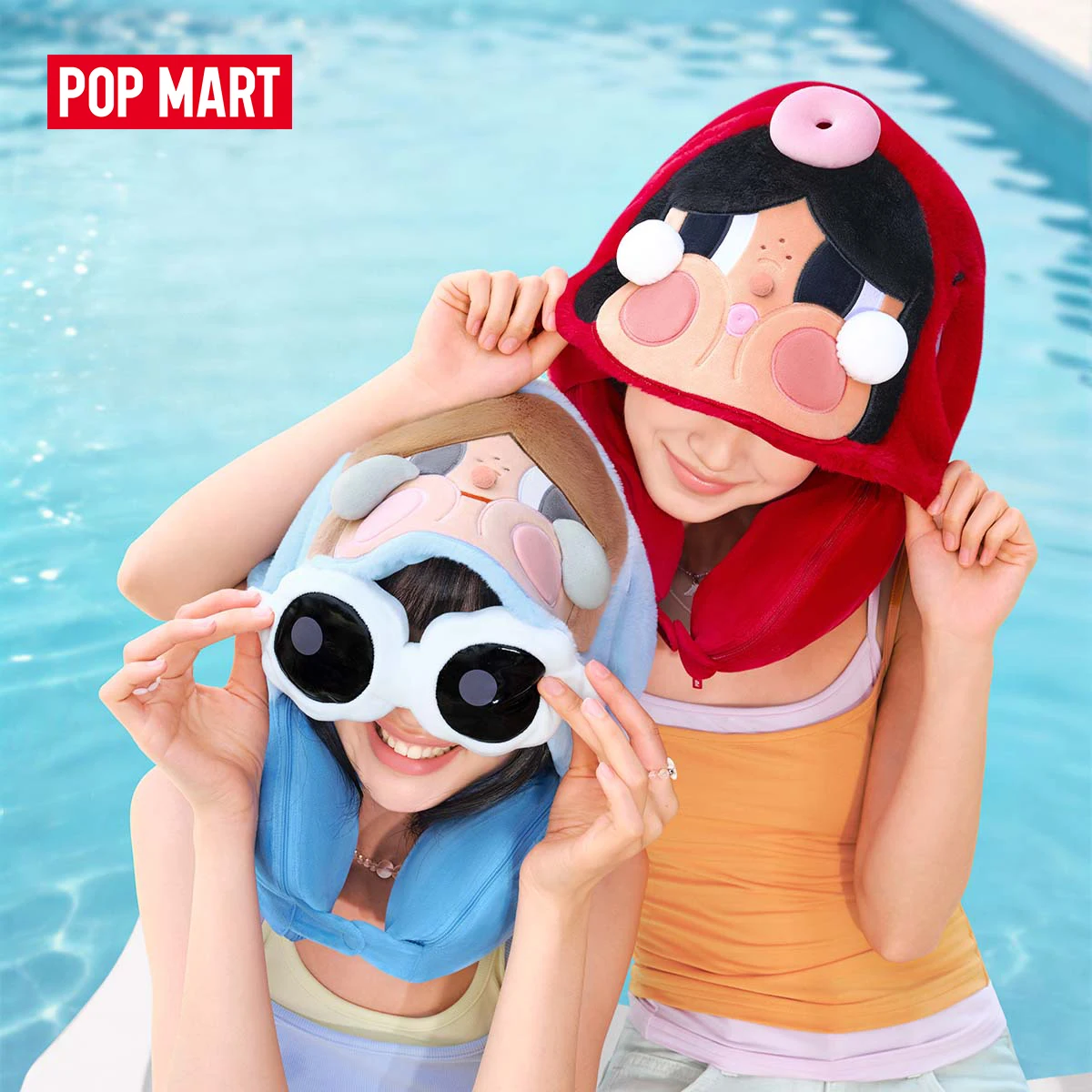 【EU EXKL. VERSAND】POP MART CRYBABY Cry Me an Ocean Serie - 2-in-1 Nackenkissen - Der Oktopus/Die Qualle