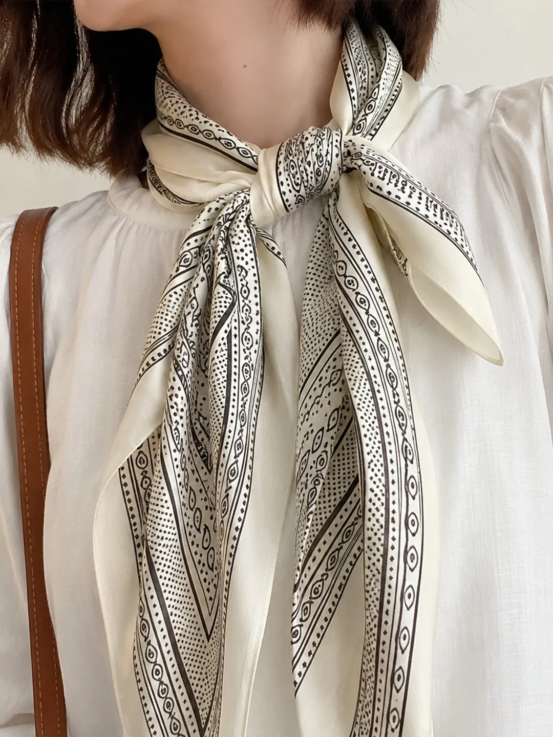 Summer Thin Scarf Long Women's 2026 New  Necktie High-End Sensation Women's Thin Shirt Match Scarf Elegant Simple Style