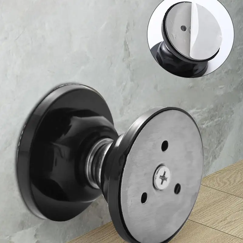 Magnetic Door Catch Stopper Stainless Steel Door No Drilling Door Stops Wall Protector Stronger Mount Hold Keep Door Open