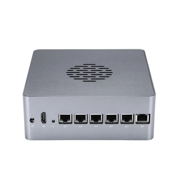

Qotom Q610G6 Firewall Appliance Mini PC with Celeron G3900 Dual Cores Processor 6 LAN 2.8GHz Fan Design