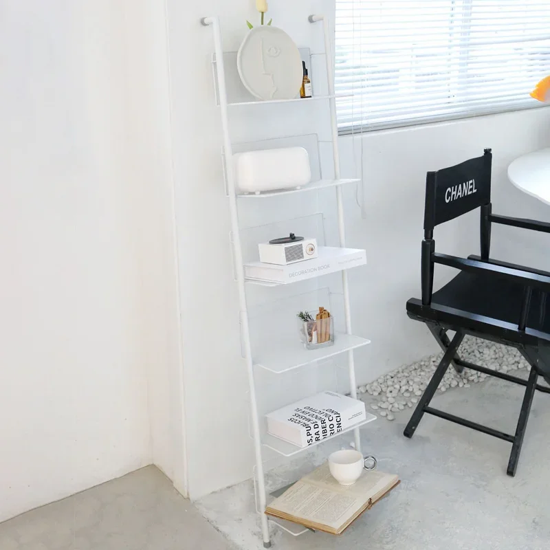 Nordic Bedside Display Rack, Home CD Storage, Multifunctional Floor Frame, Magazine Organizer, Hole-Free Stylish Design