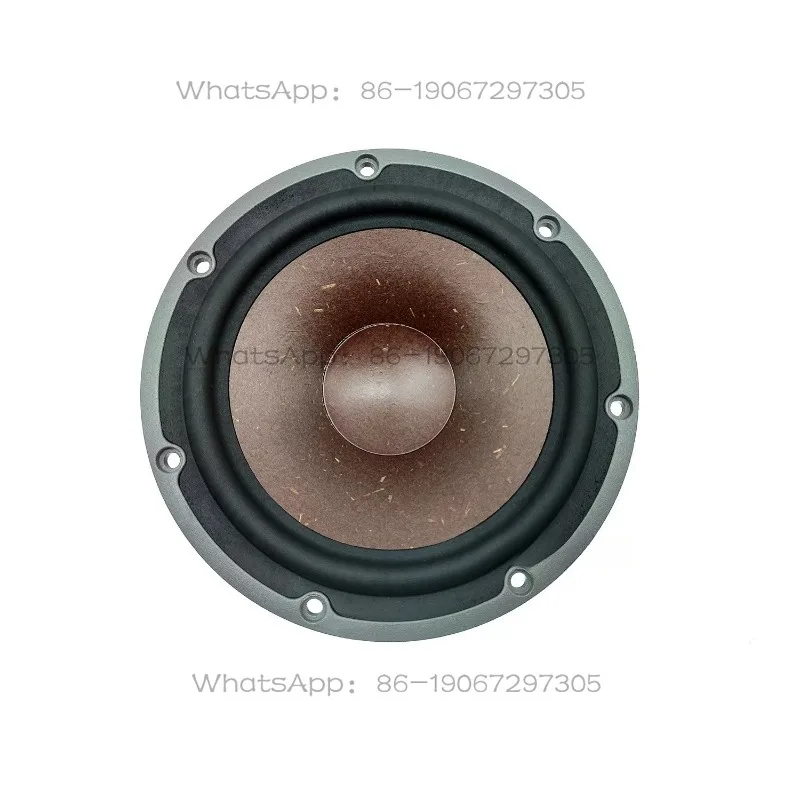 Altavoz de Bajos Medios de 6.5 Pulgadas con Cono de Pulpa de Caoba y Doble Marco de Aluminio