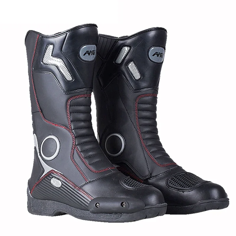 

Motorcycle Riding Boots Men's And Women's Pull Motorcycle Shoes Road Breathable Anti-fall Shoes Rider Four Seasons