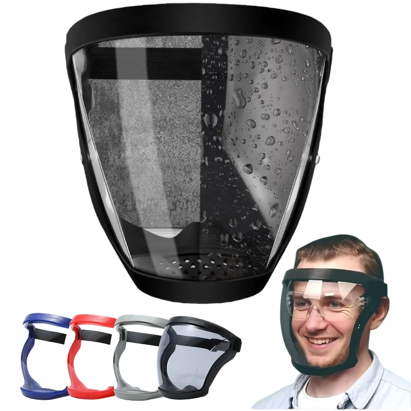 

Unisex Transparent Motorcycle Protective Mask Dust-proof/Splash-proof Full-Face Protection Suitable For Sports Cycling Garden