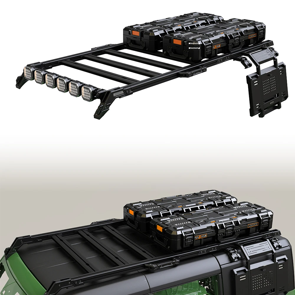 Easy Install Car Roof Rack Crossbar Universal 4x4 Racks Roof Basket Heavy Duty
