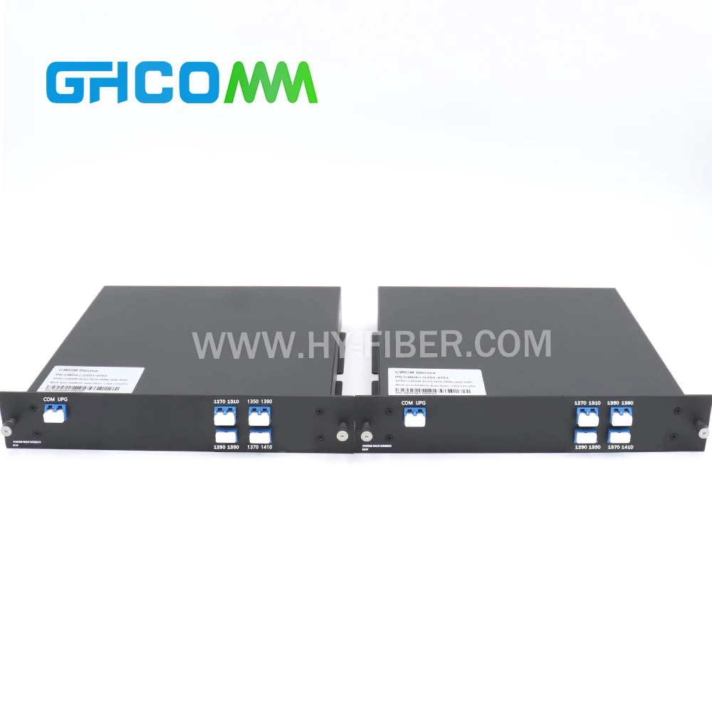 

FTTX 2pcs Single Fiber LGX Cassette CWDM Mux Demux Module, 8/10/16CH 1270-1570nm LC UPC FTTH