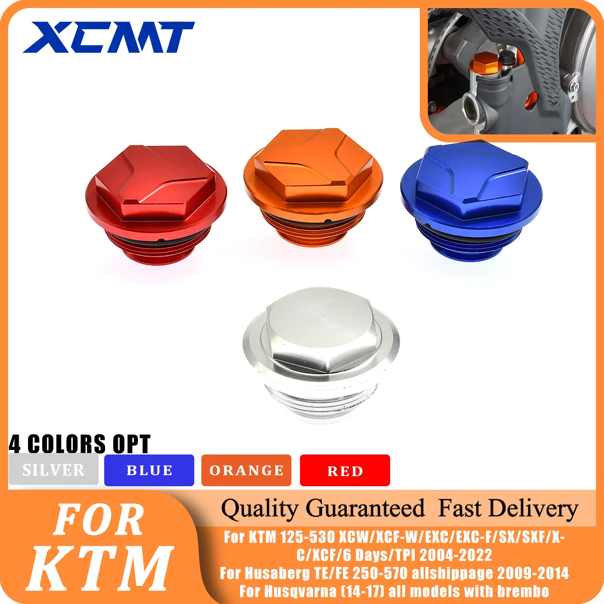 Motorcycle CNC Achterrem Reservoir Cap Voor KTM XCW XCF-W EXC EXC-F SX SXF XC XCF 6 Dagen TPI 150 200 250 300 350 400 450 500 530