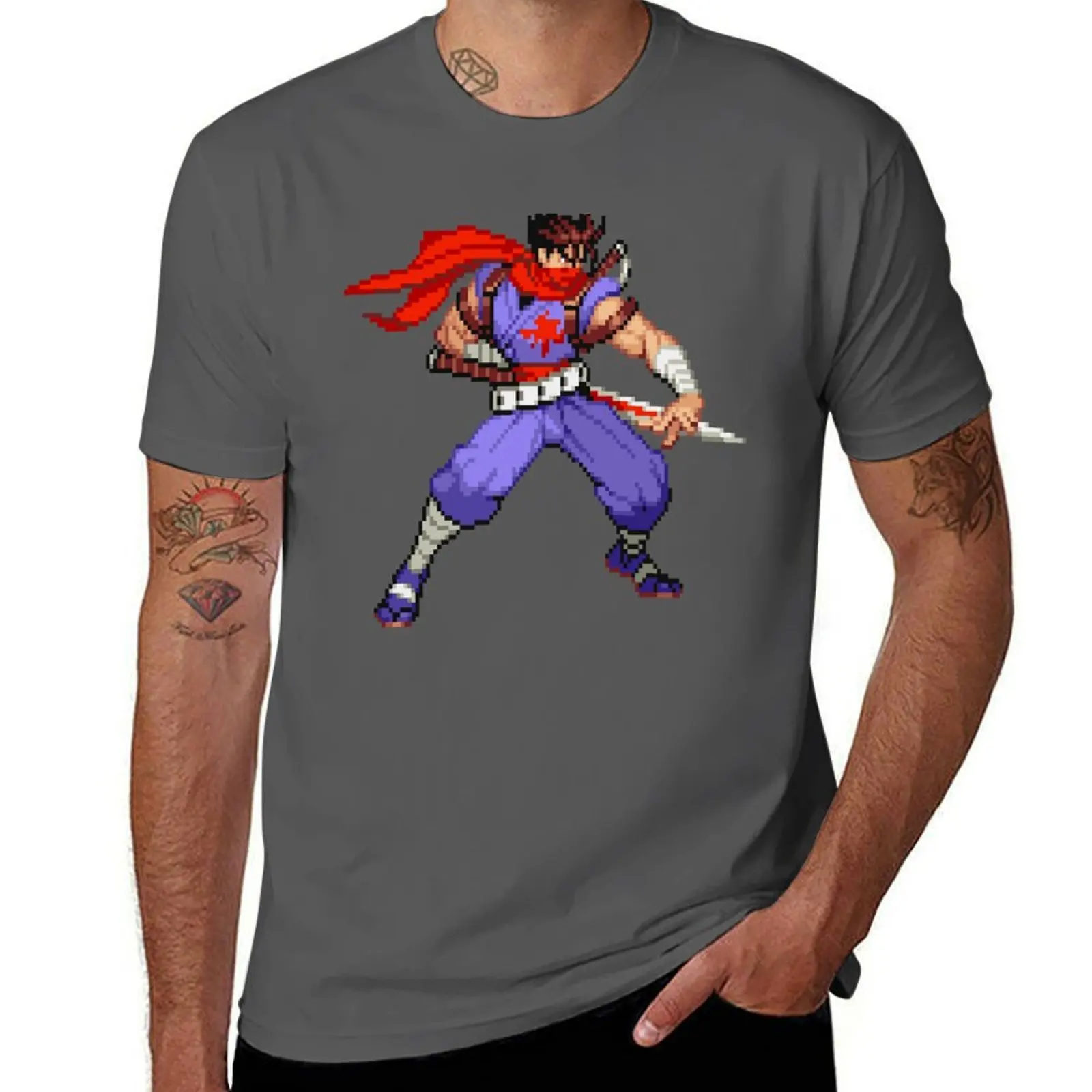 

Strider Hiryu Stance T-Shirt Big Size Simple T-Shirt