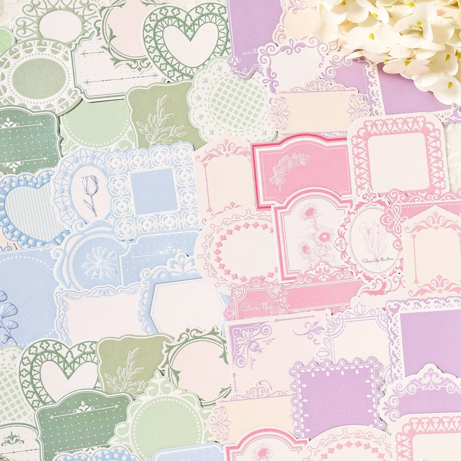 30pcs/lot Memo Pads Material Paper Sending  Moon Between the Clouds Junk Journal Scrapbooking Cards Retro  Decoration