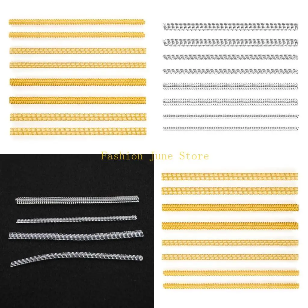 

N5KA Набор из 8 регулируемых спиралей для затягивания колец, пружинный инструмент для изменения размера, защита ювелирных