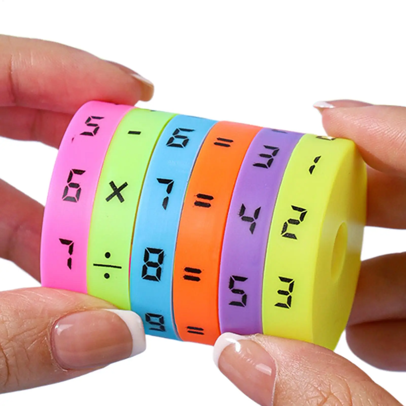 ของเล่นคณิตศาสตร์ทรงกระบอกมหัศจรรย์แบบมอนเตสซอรี่ ลูกบาศก์ตัวเลข ของเล่นฝึกคณิตศาสตร์สำหรับเด็ก เกมนับเลข ปริศนาเสริมพัฒนาการเรียนรู้สำหรับเด็ก