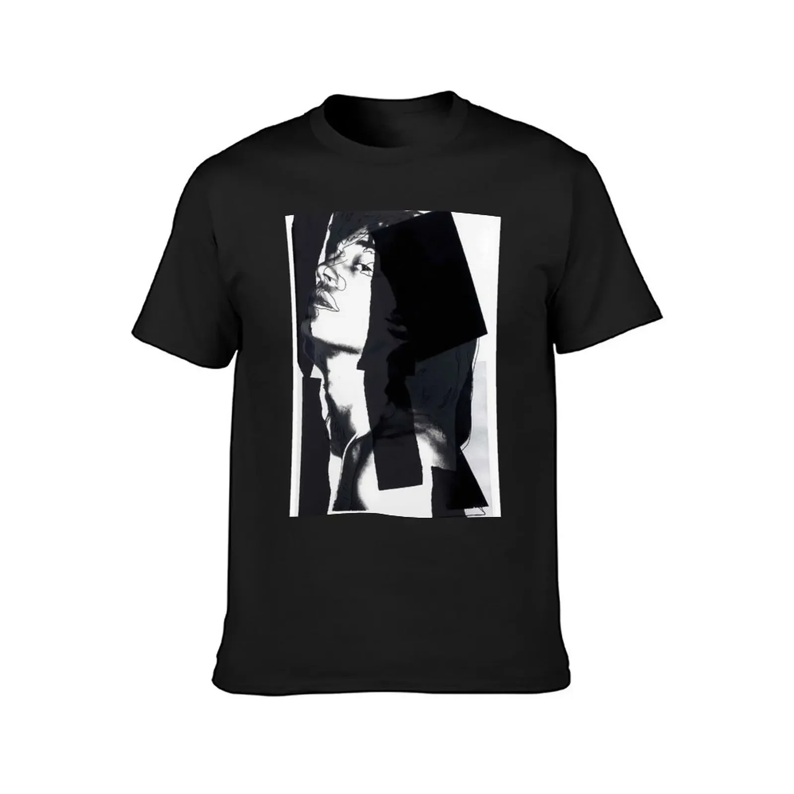 Andy Warhol Mick Jagger T-Shirt korean fashion tees Short sleeve tee new edition oversized t shirts for men