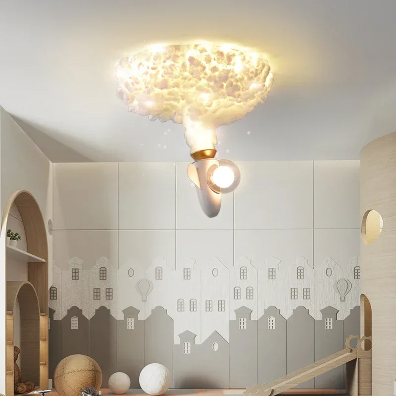 

Jet rocket lights, eye protection, boys, girls, children's room lights, creative cartoons, airplanes, nordic bedrooms, ceiling l