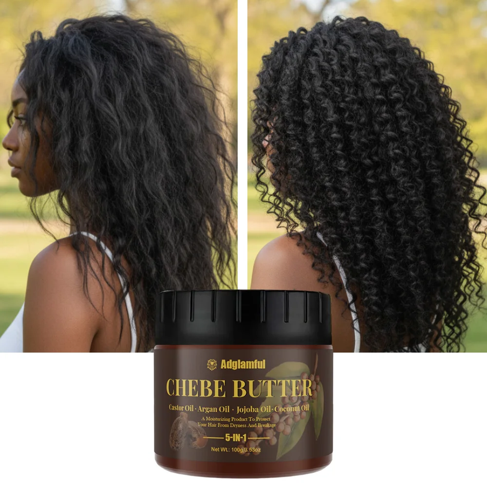 Minyak Rambut Chebe Butter 100g – Perawatan Pelembap Mendalam 5-in-1 untuk Mengontrol Rambut Kusut, Rambut Keriting & Rusak