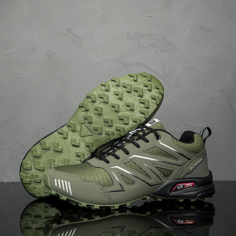 

Сверхлегкая походная обувь для мужчин, водонепроницаемые уличные походные ботинки с низким берцем, кожаная мужская треккинговая обувь, прогулочные мужские кроссовки, новинка