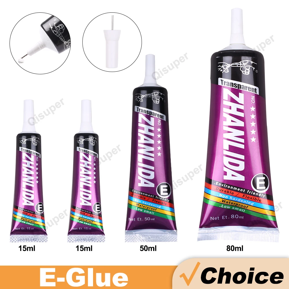 

Zhanlida Transparent Phone Glue Backcover Display Electronics Repair Liquid Super Epoxy Adhesive T8000 Jewelry Paper DIY Sealant