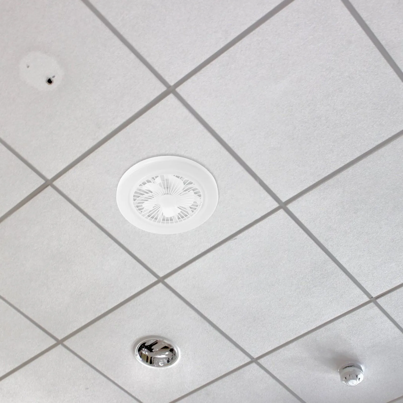 

Small Fan Lamp Bedroom Ceiling Light Energy Saving LED Fixture Adjustable Brightness Stylish Design Socket Ceiling Fan