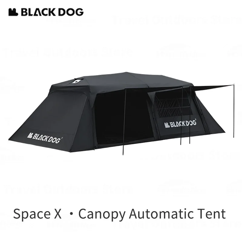 Naturehike BLACKDOG SpaceX خيمة المظلة لمدة 5-8 أشخاص قماش القنب طلاء أسود واقية من الشمس التلقائي خيمة قماش القنب الخيام للحديقة في الهواء الطلق #1