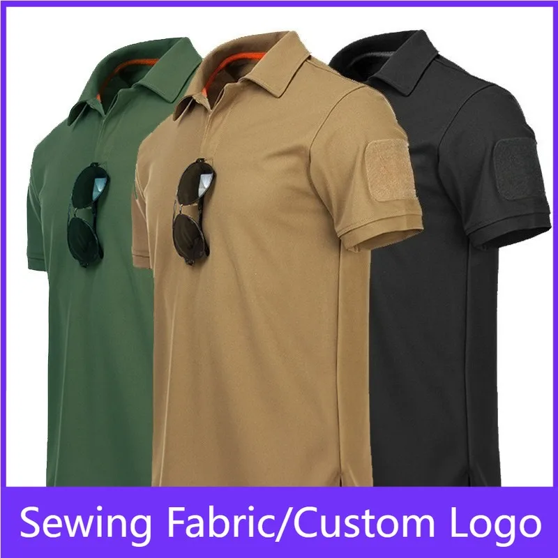 Men's Tactical T-Shirt Quick Dry Breathable Military Style Short Sleeve Top for Hiking Hunting Outdoor Sports Army Combat Tees