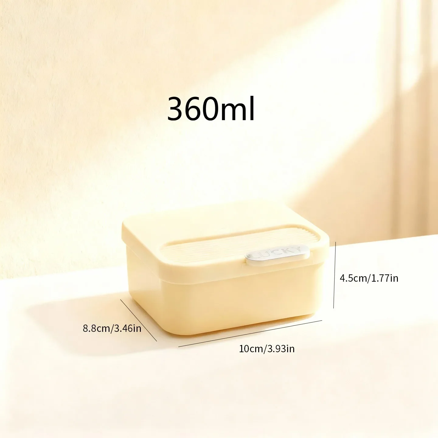 Plastic lunchbox voor kinderen en studenten, herbruikbaar, draagbaar, geschikt voor fruit, salades en andere voedingsmiddelen, luchtdicht, houdt de inhoud vers, en kan in de magnetron worden gebruikt.