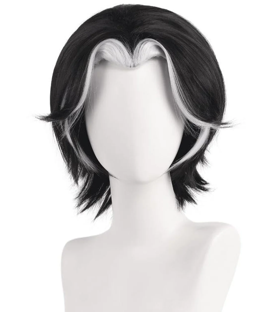 باروكة قشر الفندق التنكرية، شعر مستعار أنيمي الهالوين، حفلة لعب الأدوار، شعر أسود قصير