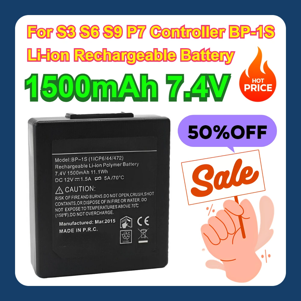 

1500mAh 7.4V For S3 S6 S9 P7 Controller BP-1S Li-ion Rechargeable Battery